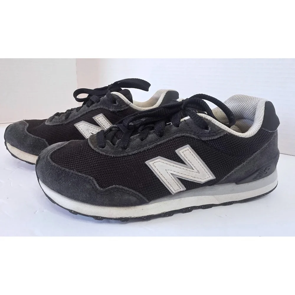 New Balance 515 Sneakers Black Grey Suede Mesh WL515CGB SZ 7 Cushion Insole